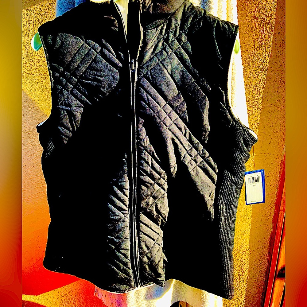 BNWT Izod Warm Reversible Wind-Water Resistent Vest Size Size L - Picture 1 of 14